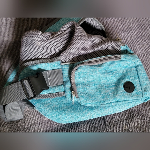 PetAmi Tiffany Blue and Gray Pet Dog Cat Sling Carrier NWOT Sz Small Up To 5lbs - Picture 12 of 14